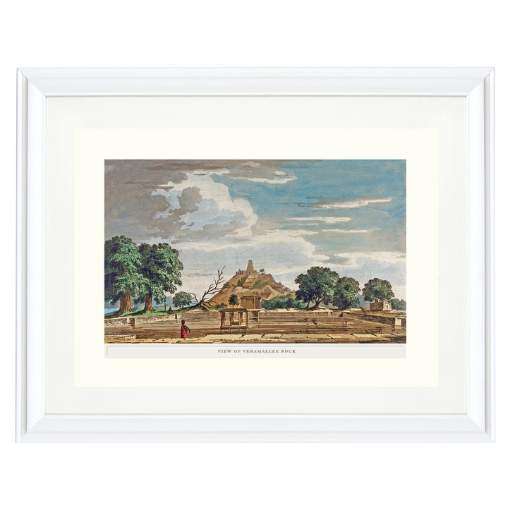 Ghats at Veramallee rock Art Print