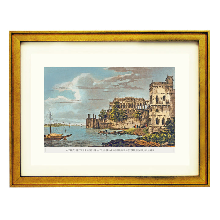 Ghāzīpur - a ruined palace on the river Ganges Art Print