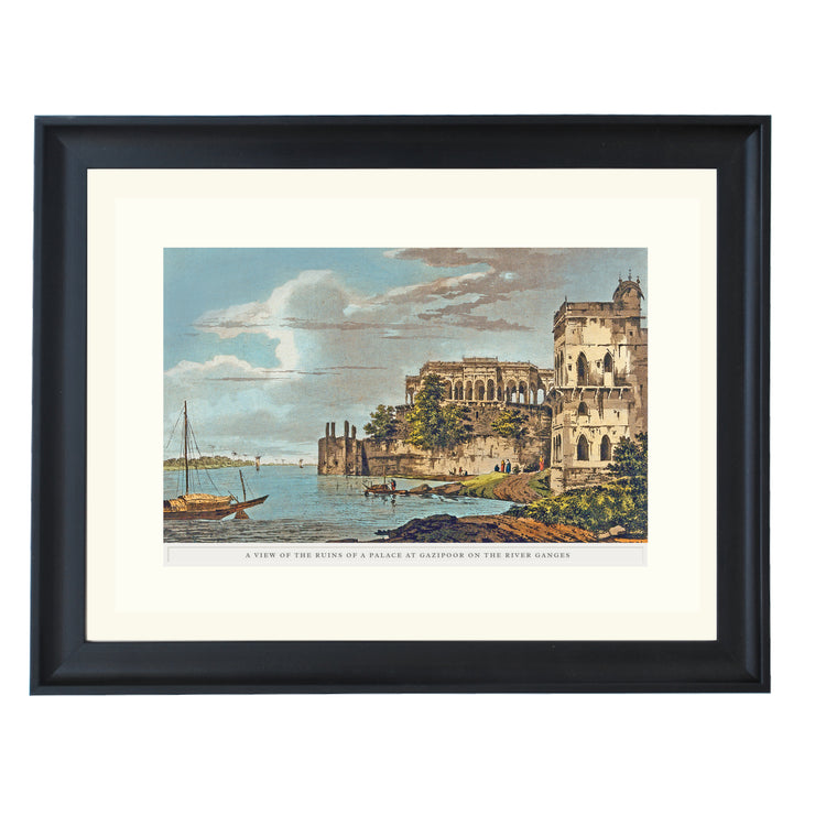 Ghāzīpur - a ruined palace on the river Ganges Art Print