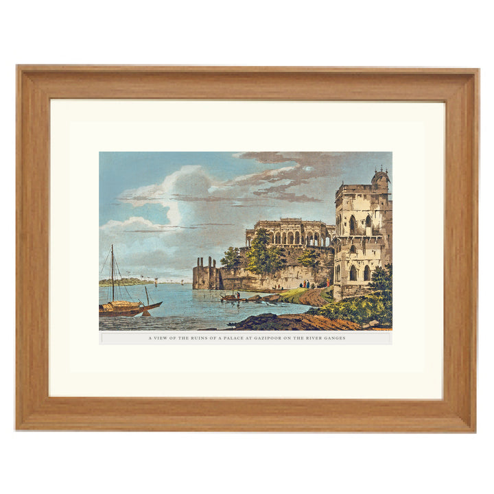 Ghāzīpur - a ruined palace on the river Ganges Art Print