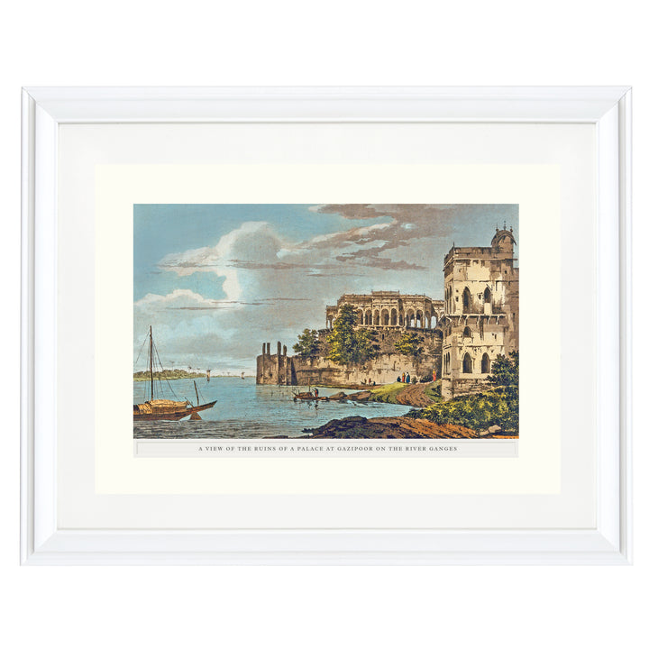 Ghāzīpur - a ruined palace on the river Ganges Art Print