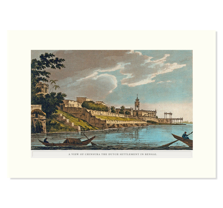 A View of Chinsura the Dutch settlement in Bengal Art Print