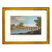 View of a Bridge over the river Gomati Art Print