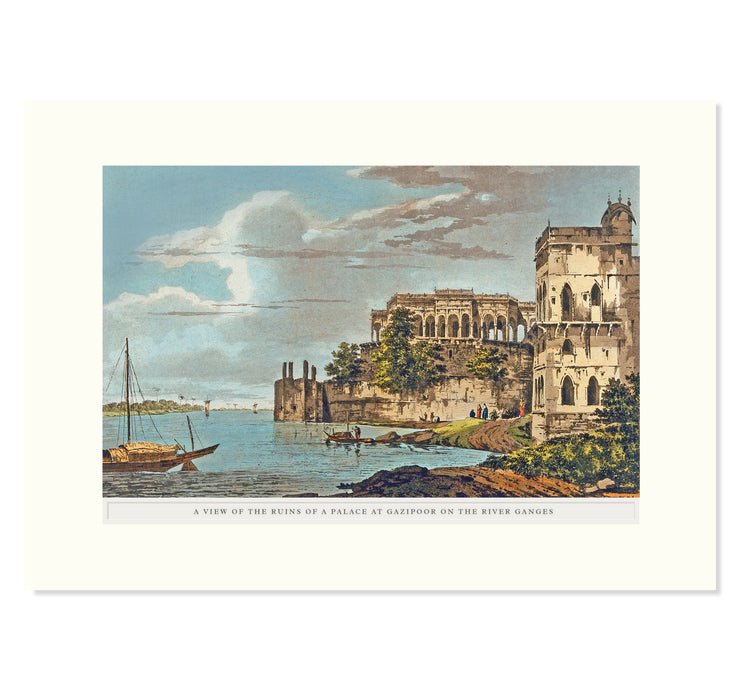 Ghāzīpur - a ruined palace on the river Ganges Art Print