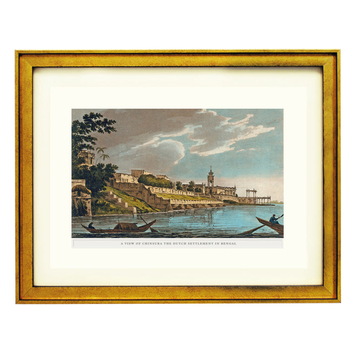 A View of Chinsura the Dutch settlement in Bengal Art Print