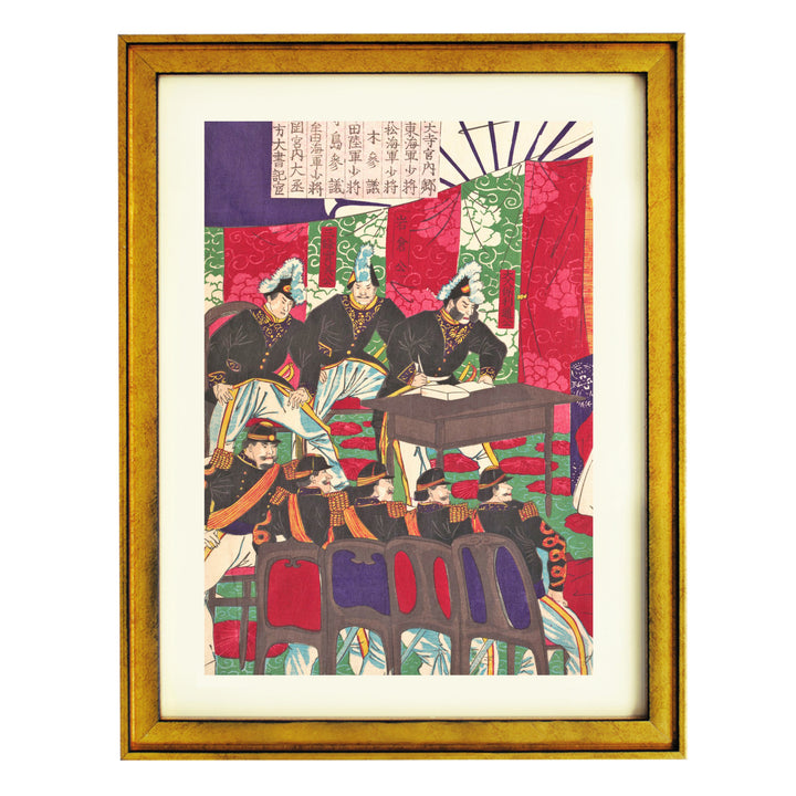 Feasting Warriors Ensemble Art Print