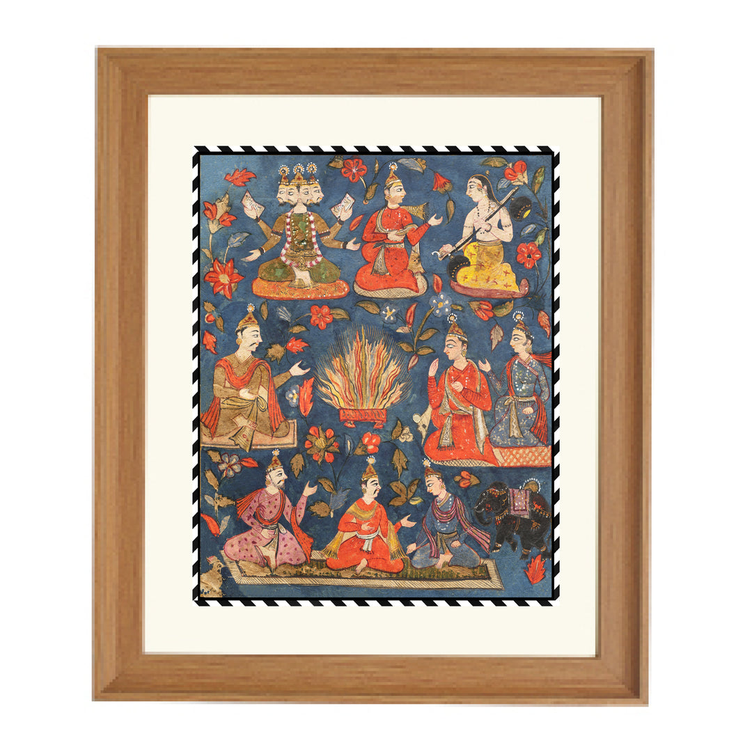 Tula Ram's Bhagavata Purana Art Print