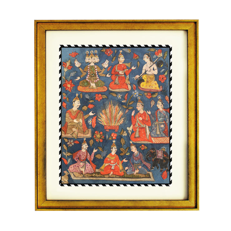 Tula Ram's Bhagavata Purana Art Print