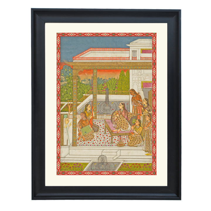 Princess on Terrace Art Print