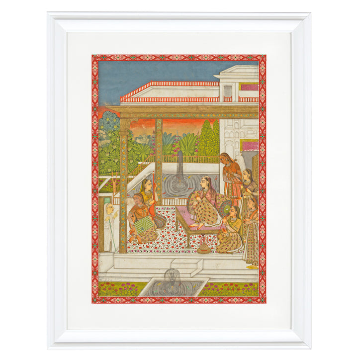 Princess on Terrace Art Print