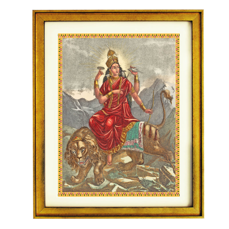 The Divine Protector Goddess Jagadhatri Art Print