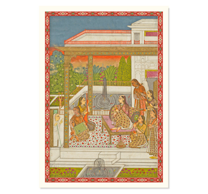 Princess on Terrace Art Print