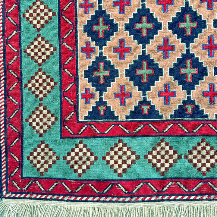 Rang Jaal Somak One-OF-A-Kind-Afghan Rug