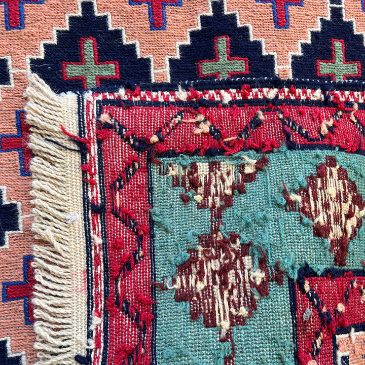 Rang Jaal Somak One-OF-A-Kind-Afghan Rug