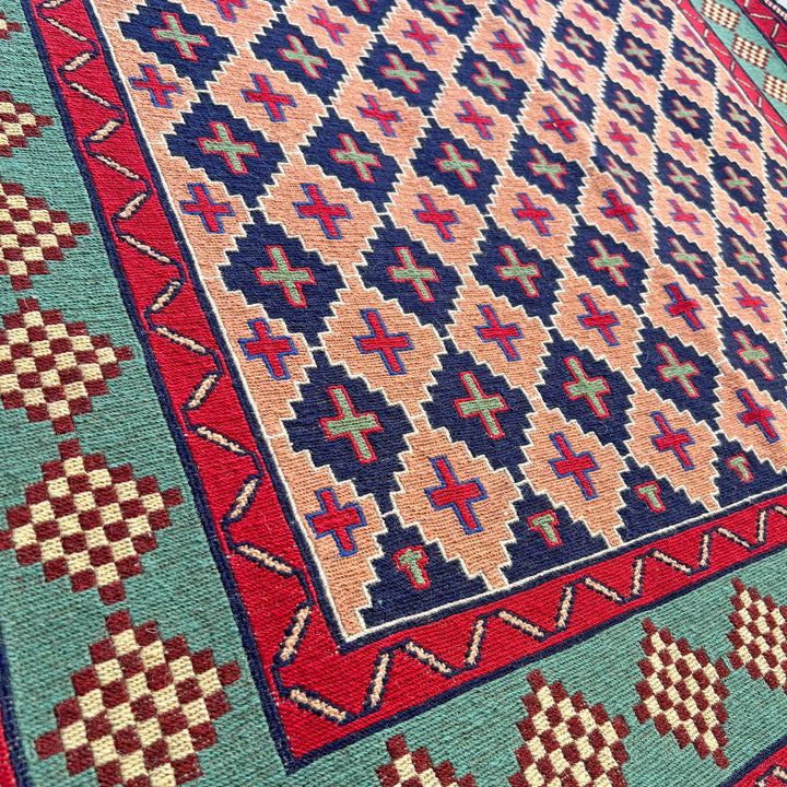 Rang Jaal Somak One-OF-A-Kind-Afghan Rug