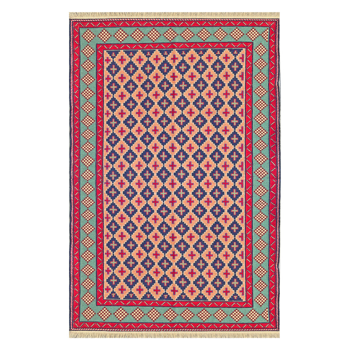 Rang Jaal Somak One-OF-A-Kind-Afghan Rug