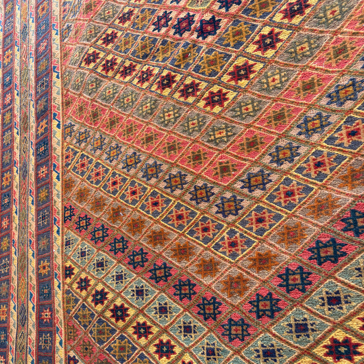 Naksha Mushwani, one-of-a-kind Afghan rug — detail