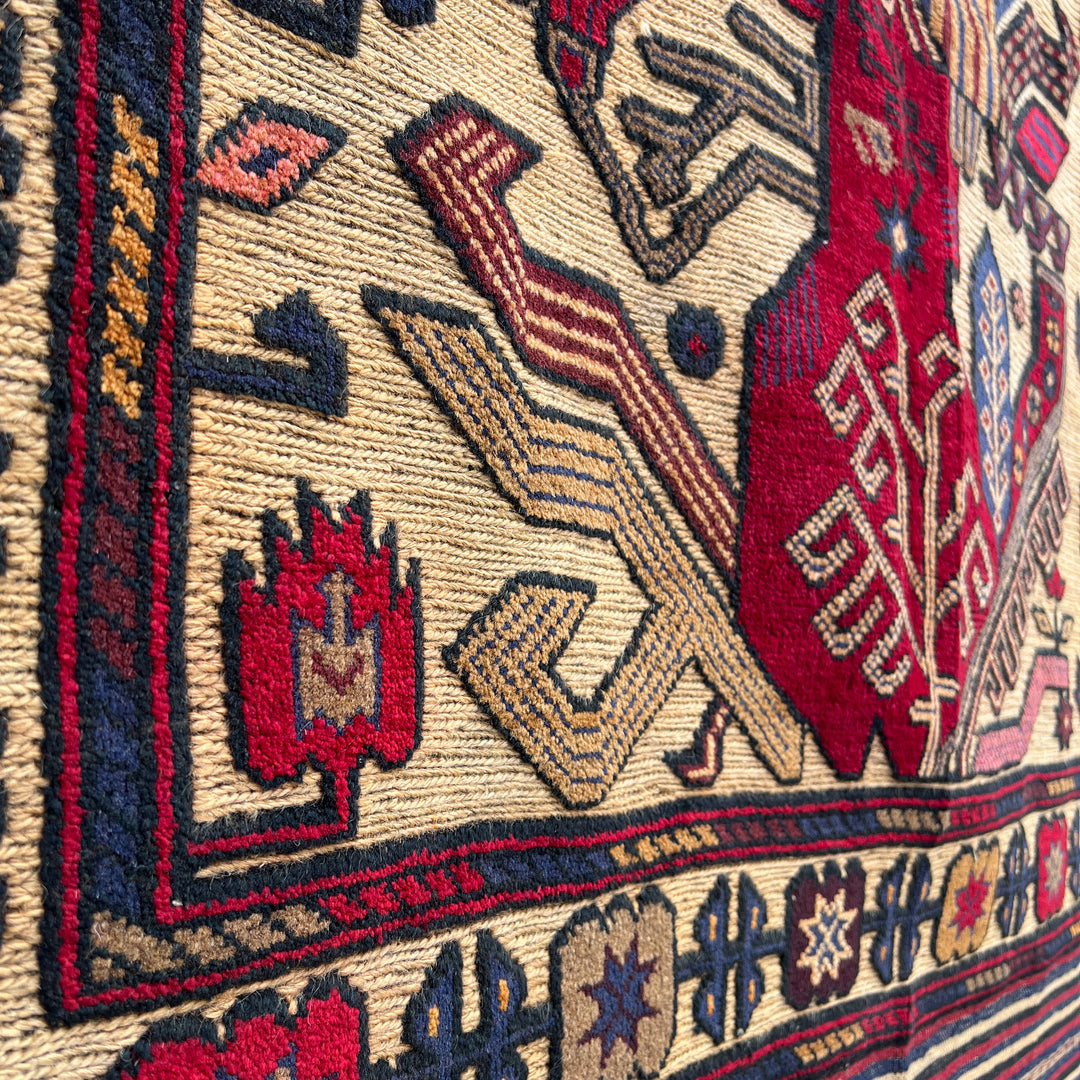 Angara Barjasta One-OF-A-Kind-Afghan Rug