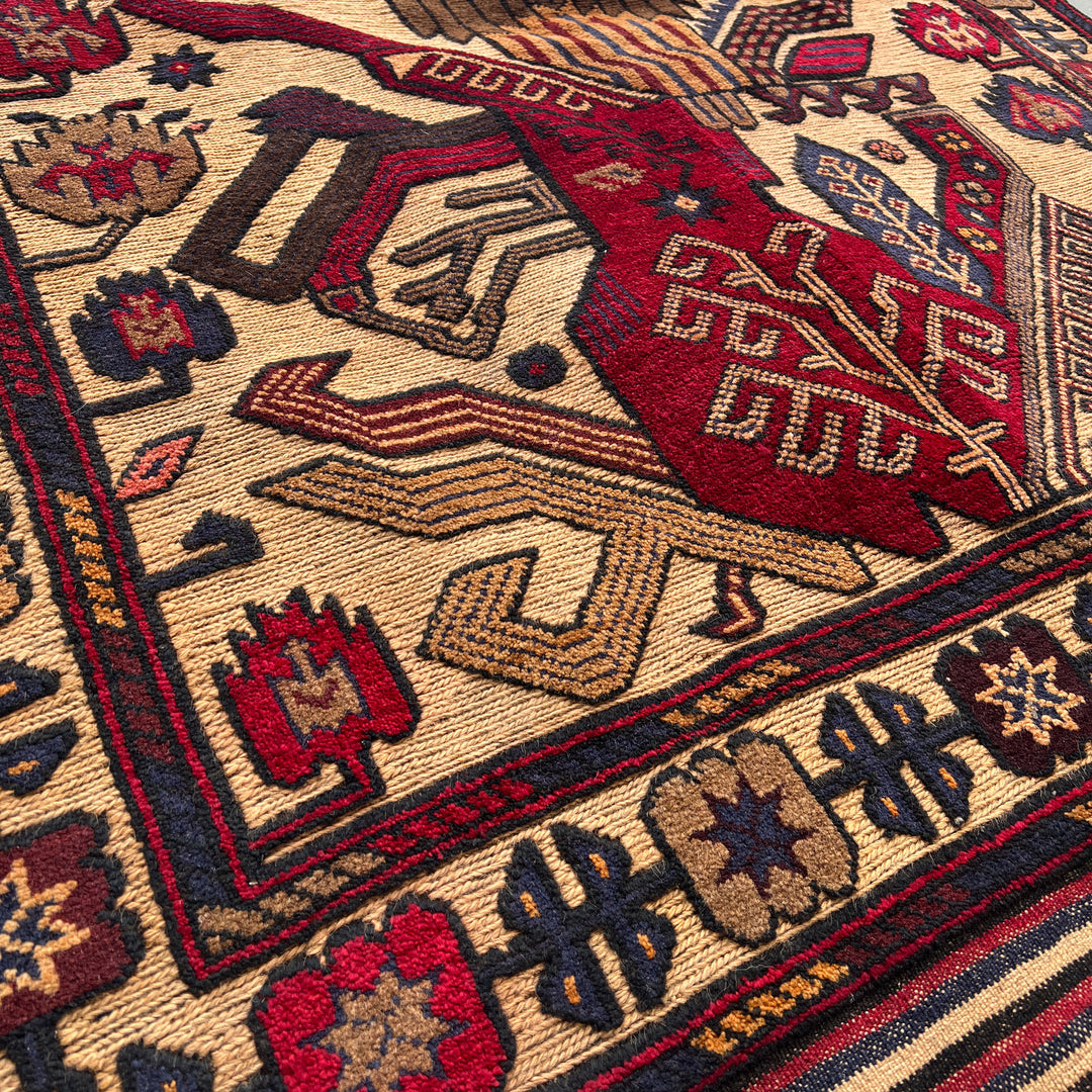 Angara Barjasta One-OF-A-Kind-Afghan Rug
