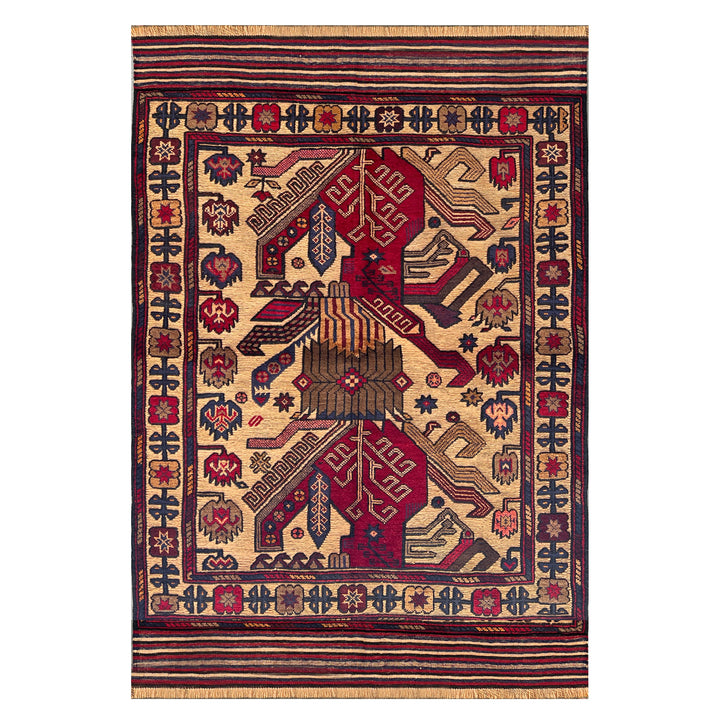 Angara Barjasta One-OF-A-Kind-Afghan Rug