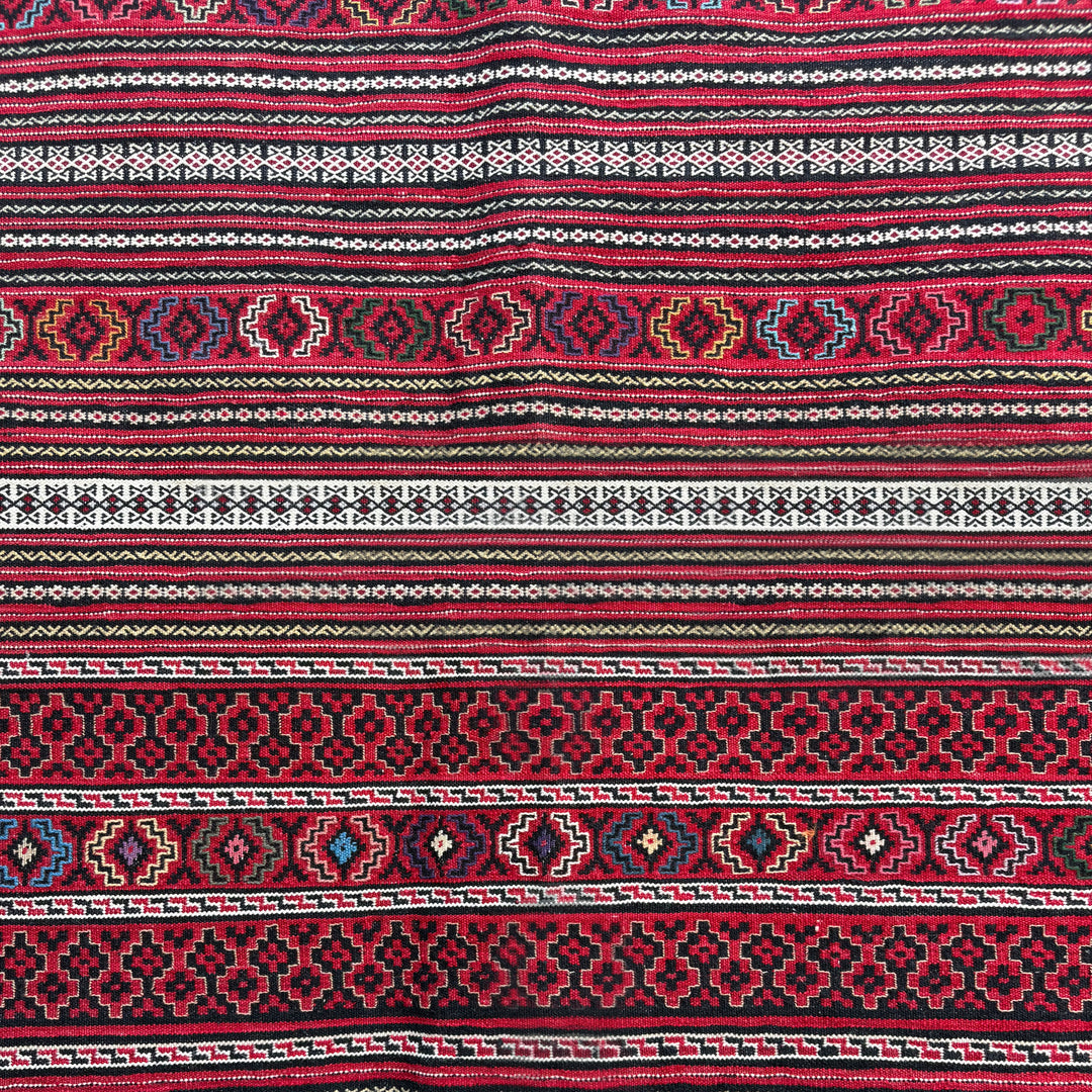 Lakeer Laghari, one-of-a-kind Afghan rug — detail