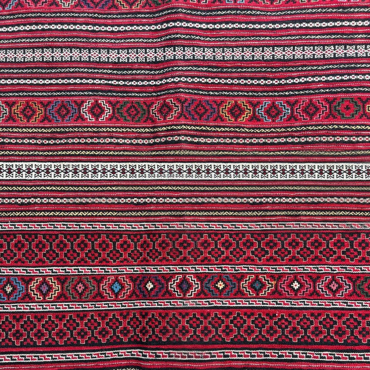 Lakeer Laghari, one-of-a-kind Afghan rug — detail