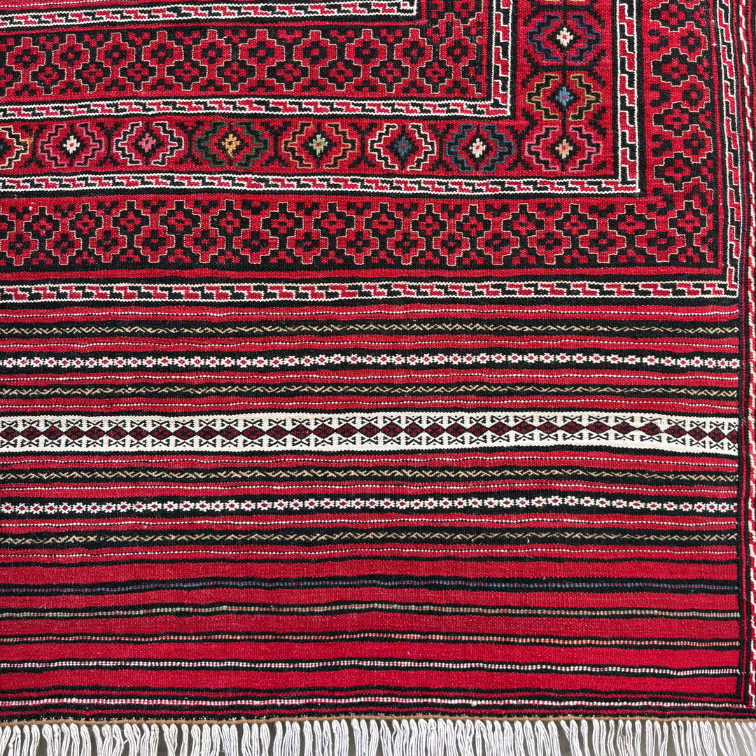 Lakeer Laghari, one-of-a-kind Afghan rug — additional view