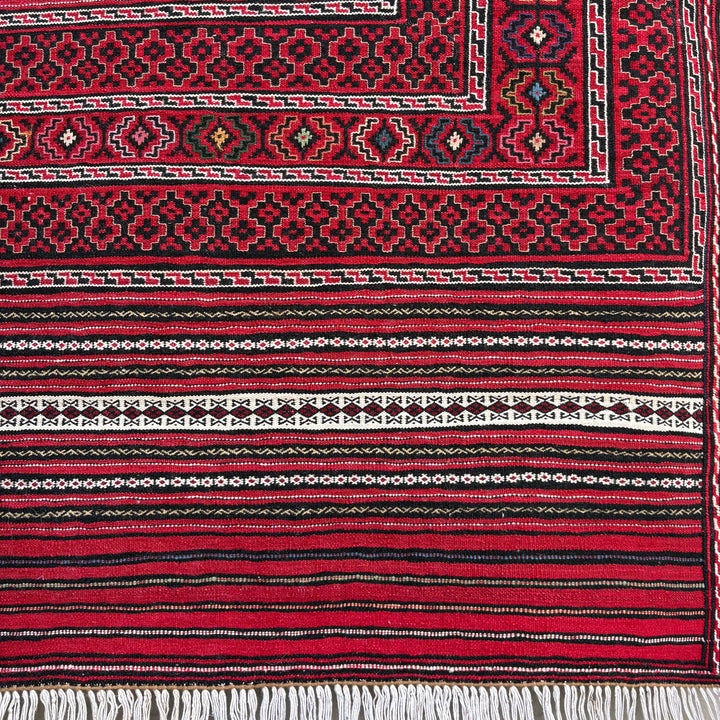 Lakeer Laghari, one-of-a-kind Afghan rug — additional view
