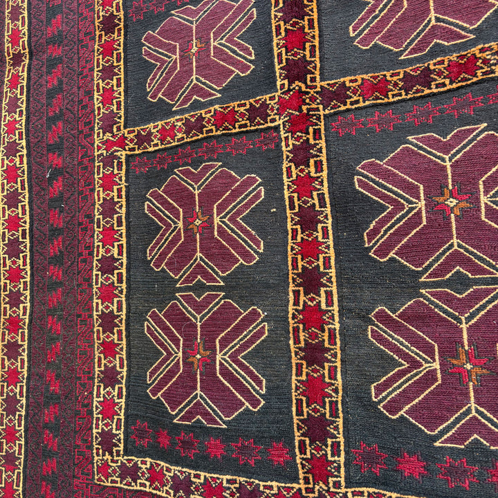 Khana Kalainav, one-of-a-kind Afghan rug — detail