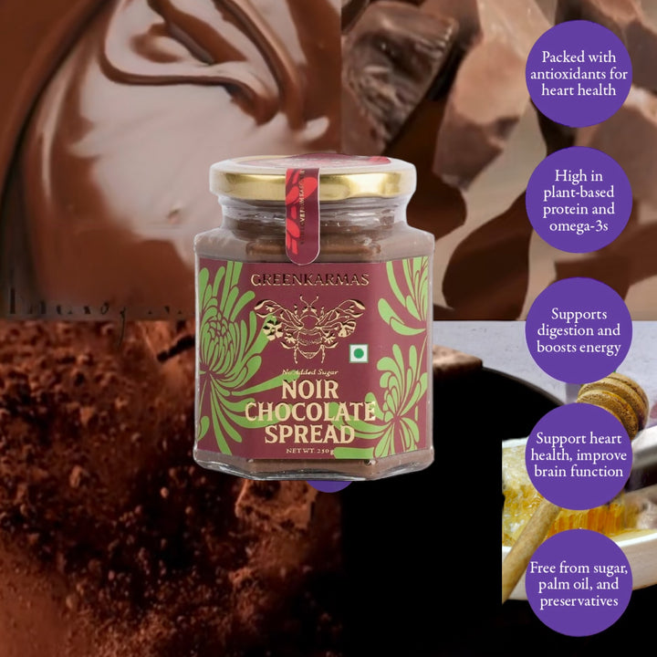 Noir chocolate spread