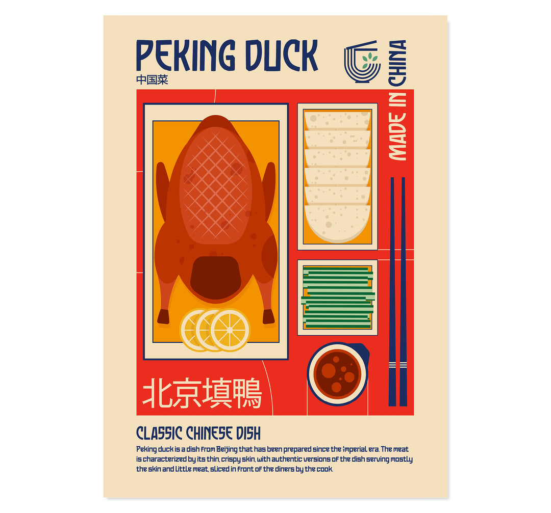 Peking Duck Japanese Food Art Print