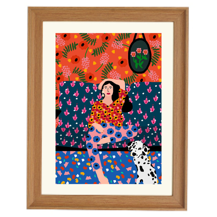 The Girl on the Sofa Art Print