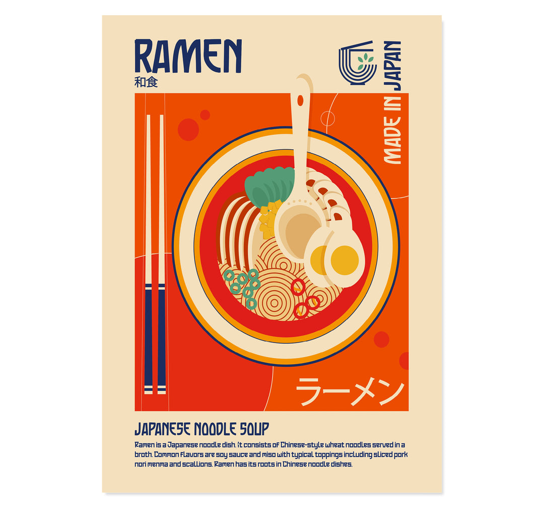 Ramen Japanese Food Art Print