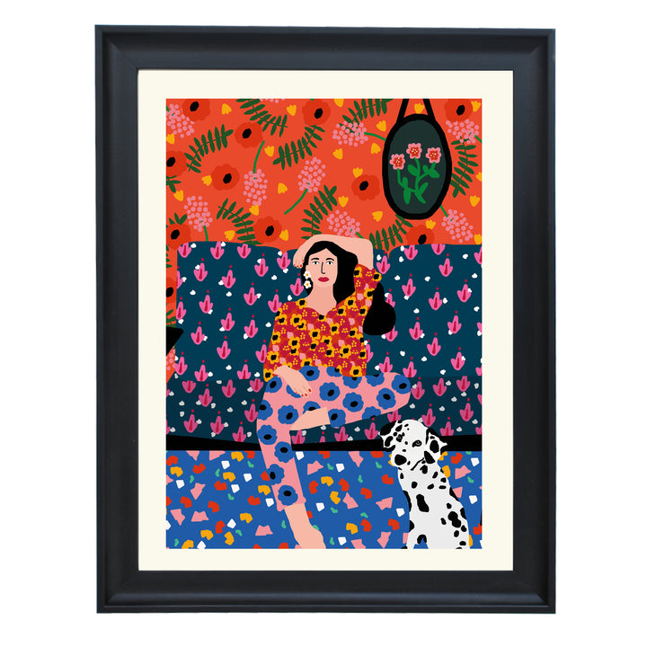 The Girl on the Sofa Art Print