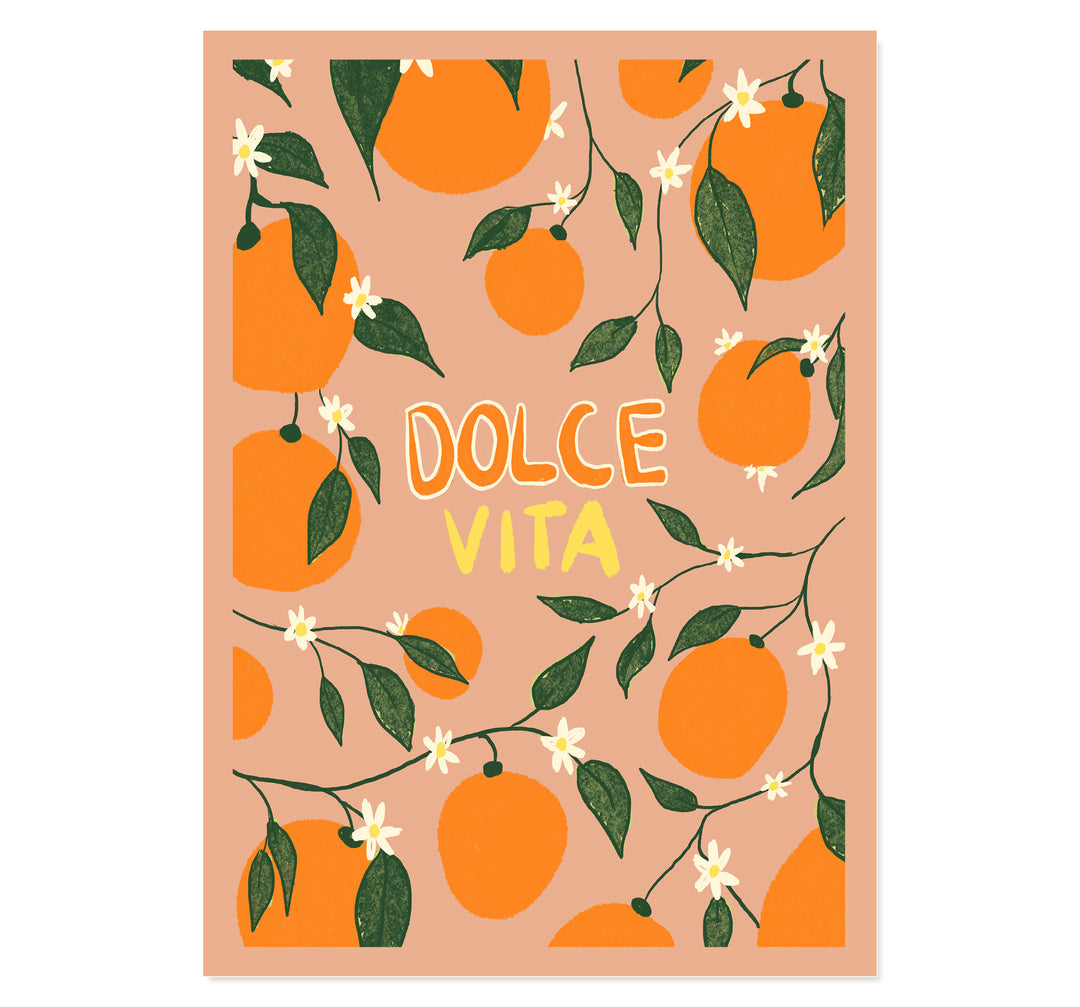 Dolce Vita a Oranges Art Print