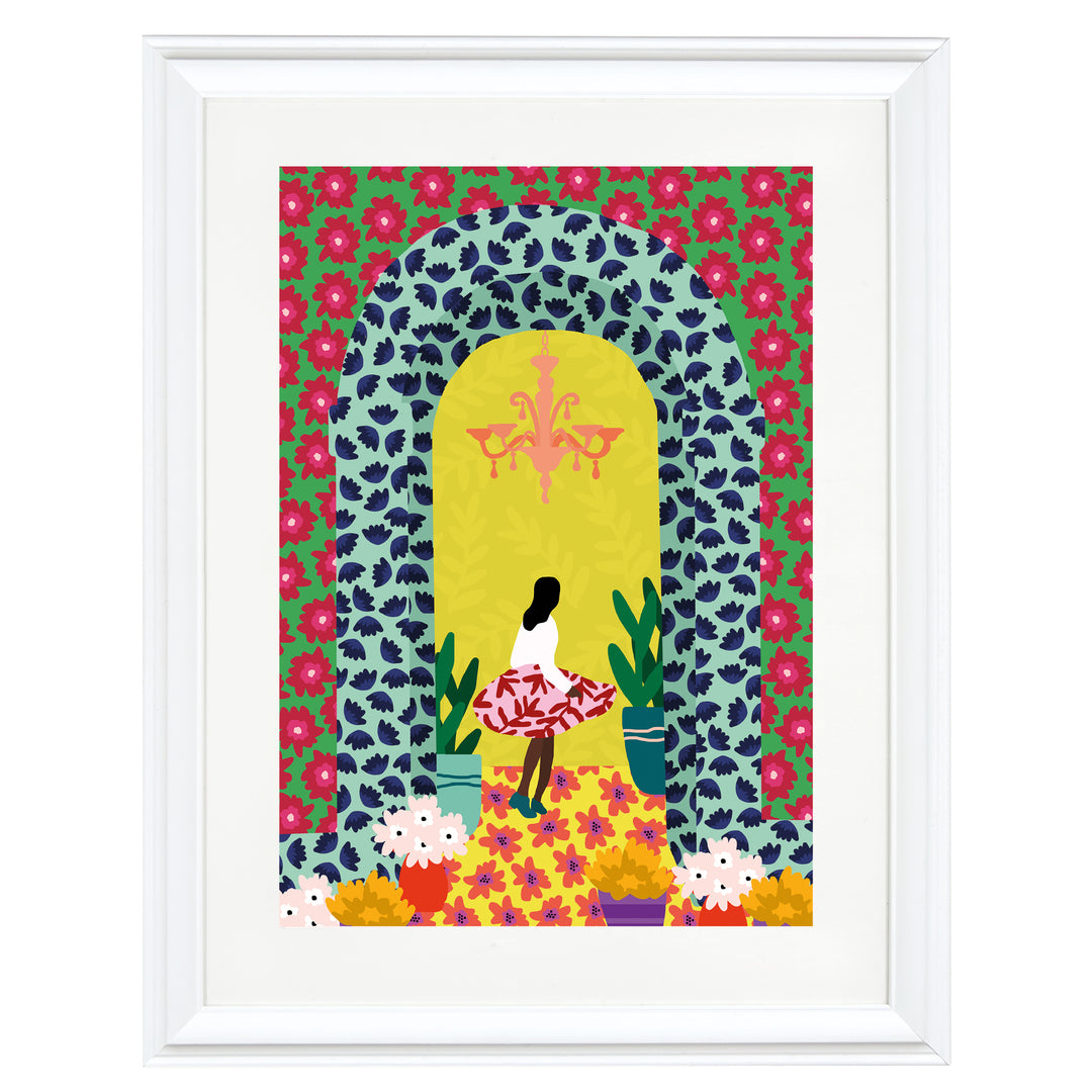 Corridor of Florals Art Print