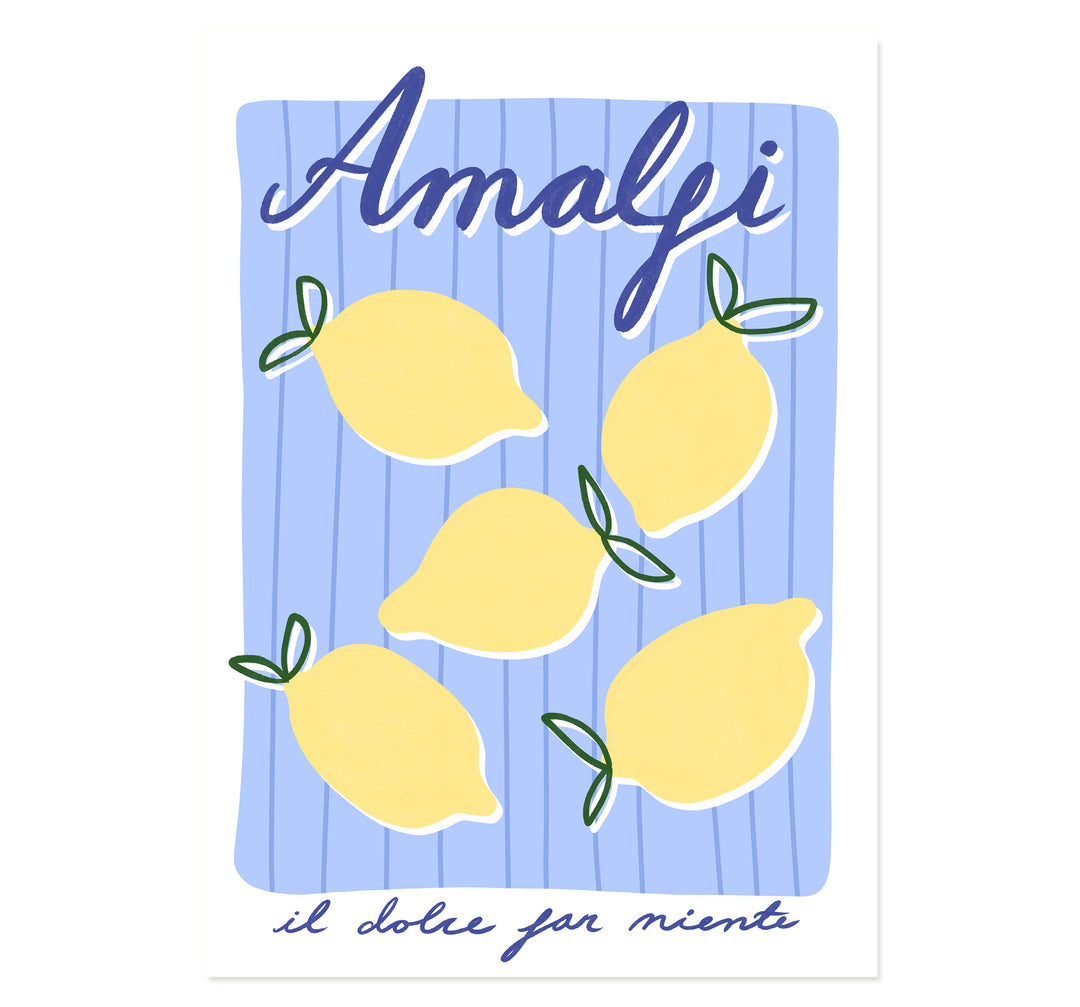 Amalfi Lemons Art Print