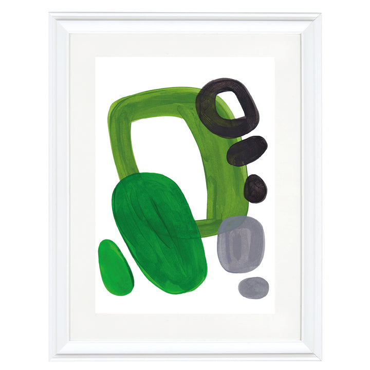 Moss & Stone Brushstroke Art Print