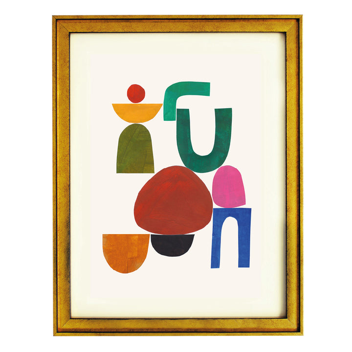 Stacked Shapes Modern Art Print