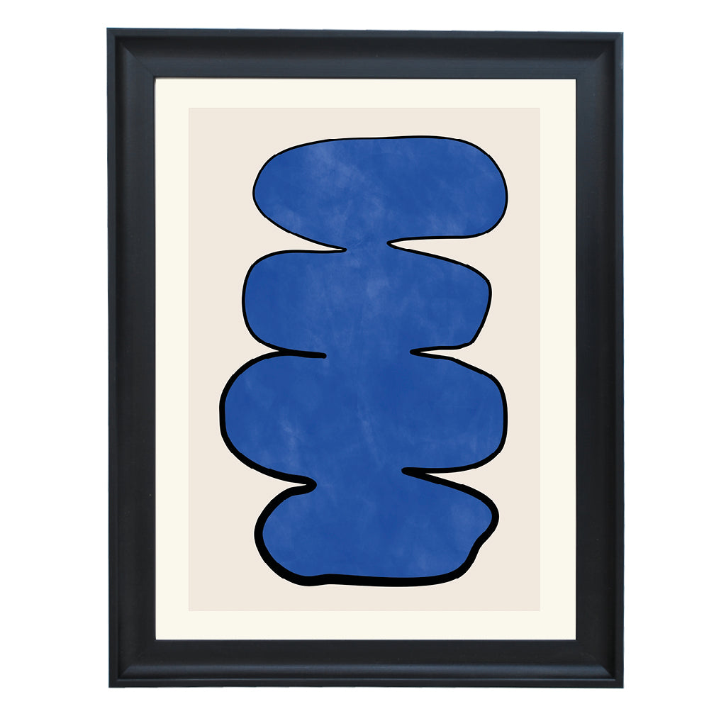 Indigo Totem Art Print
