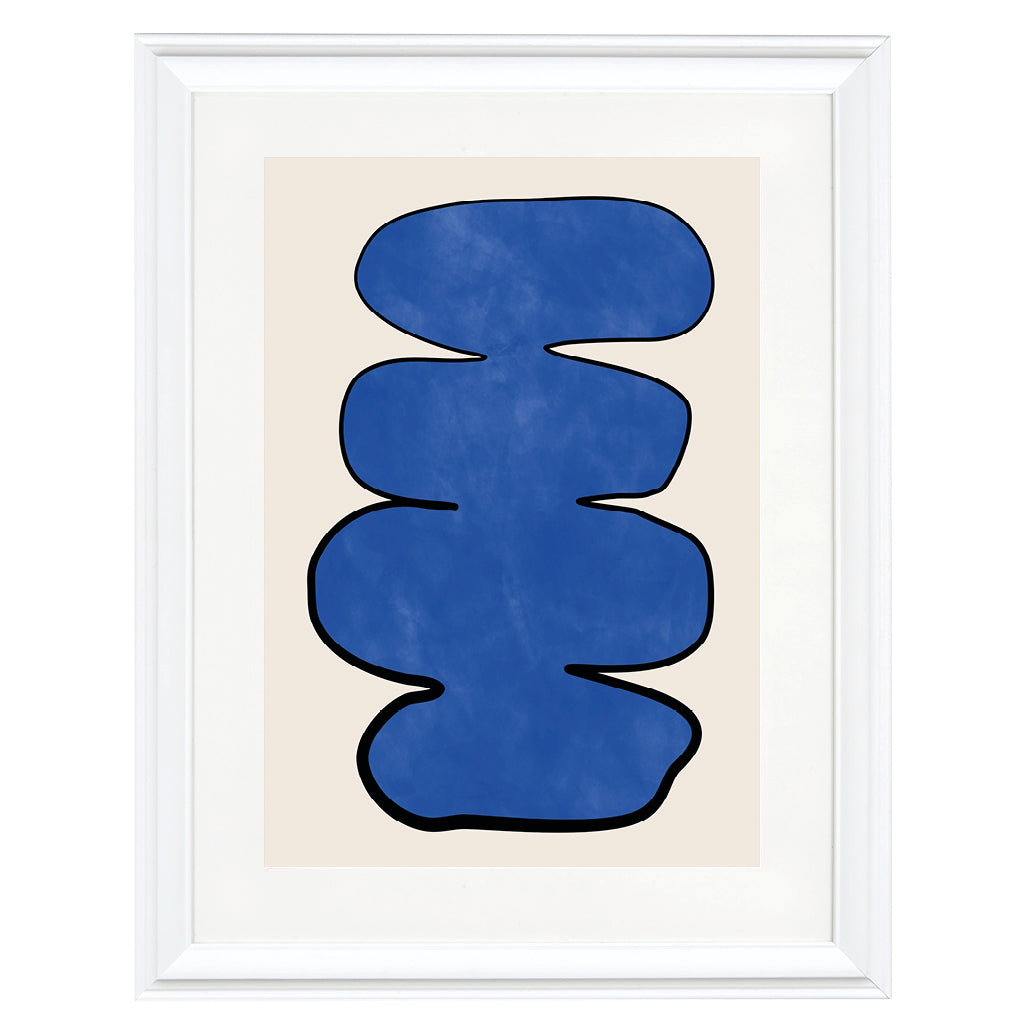 Indigo Totem Art Print