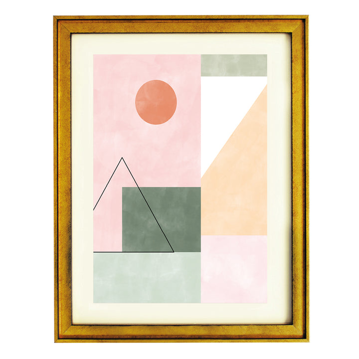 Pastel Geometry I Art Print
