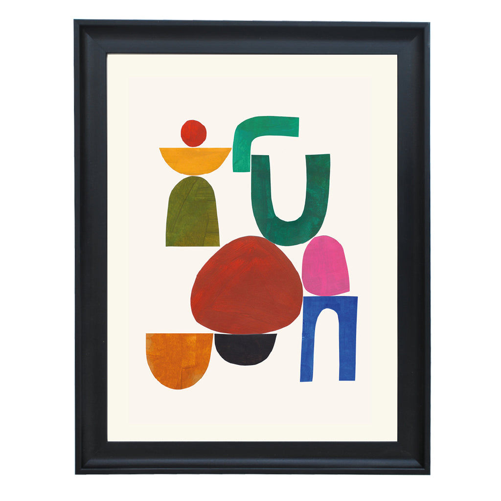 Stacked Shapes Modern Art Print