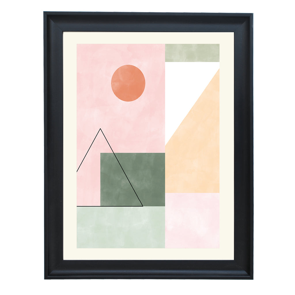 Pastel Geometry I Art Print