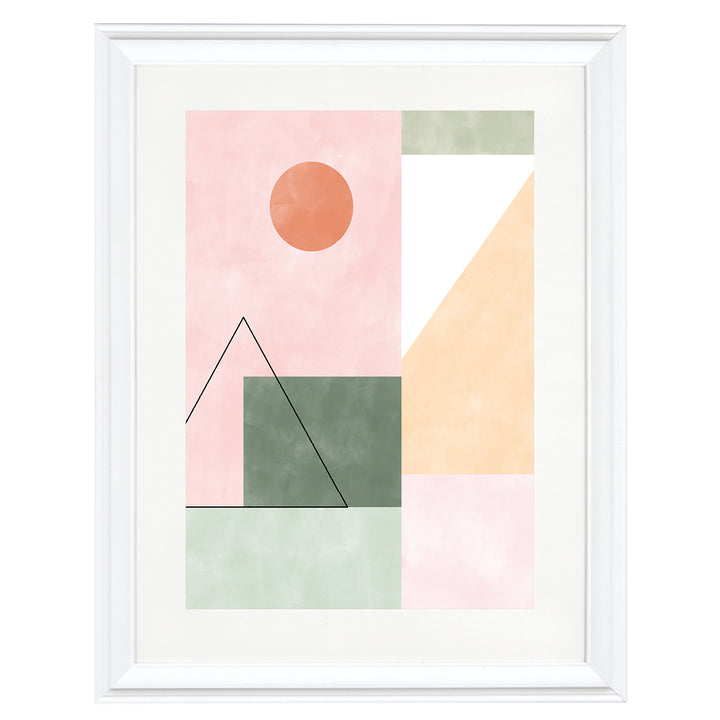 Pastel Geometry I Art Print