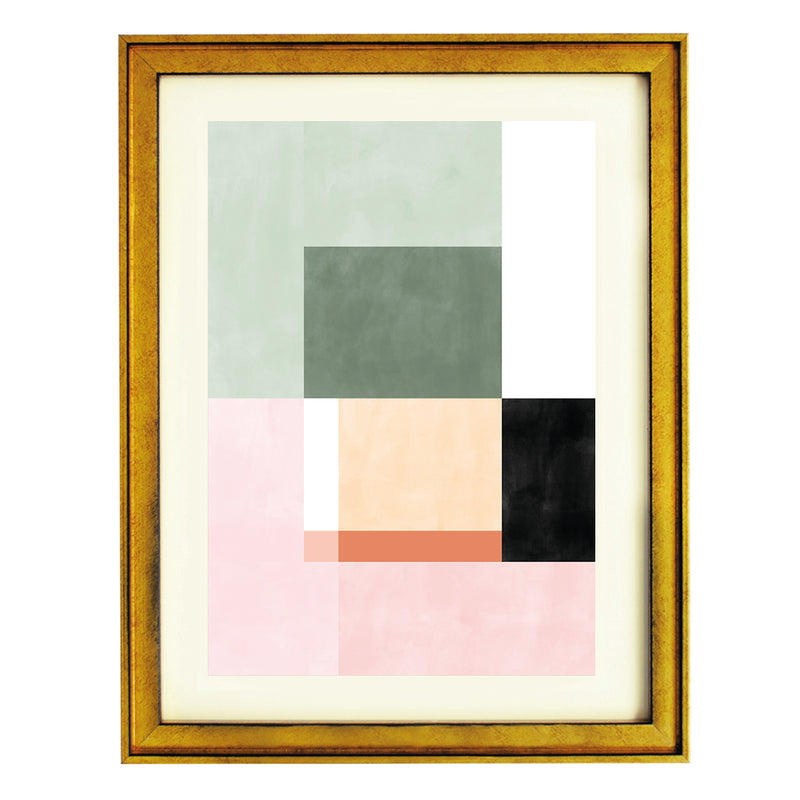 Pastel Geometry II Art Print