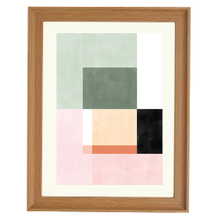 Pastel Geometry II Art Print
