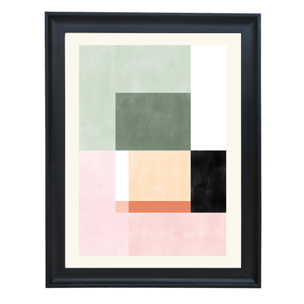 Pastel Geometry II Art Print