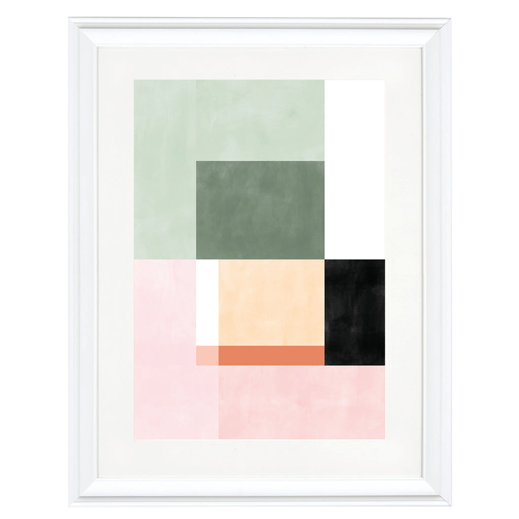 Pastel Geometry II Art Print