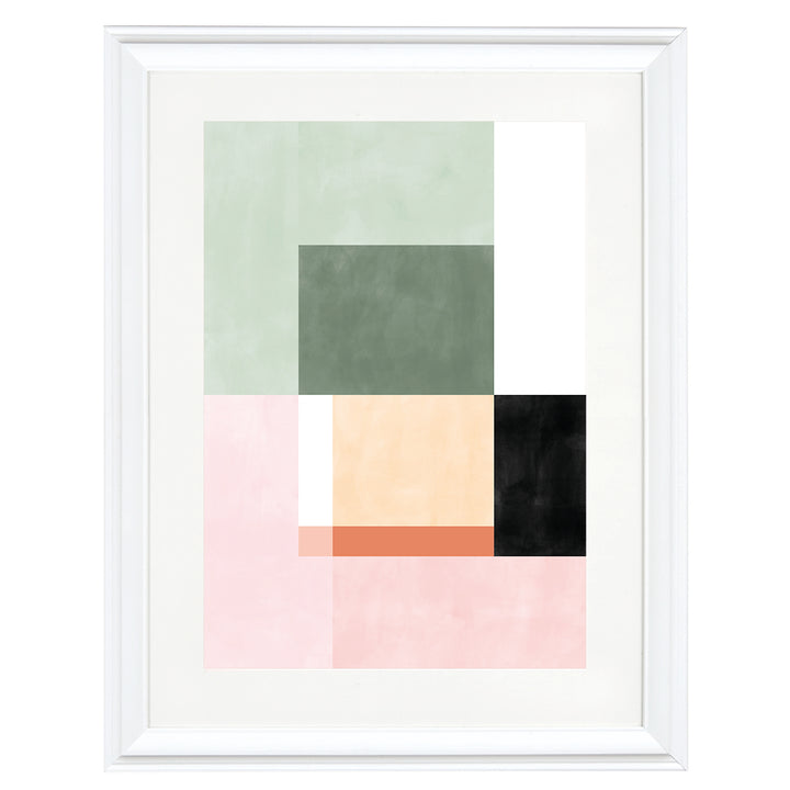 Pastel Geometry II Art Print